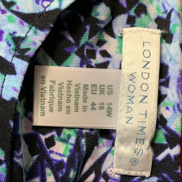 London Times colorful abstract Clift dress - Picture 5 of 5